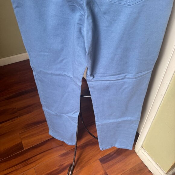 GLORIA VANDERBILT AMANDA JEANS SIZE 14 SKY BLUE COLOR STRETCH STRAIGHT - Picture 6 of 6